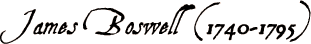 James Boswell (1740-1795)