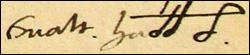 Signature of Walter Haddon