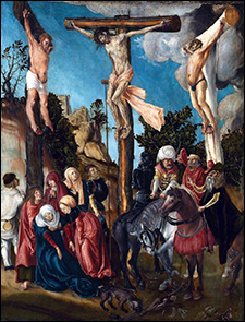 Lucas Cranach the Elder. The Crucifixion, 1500-1