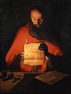Georges de La Tour, Saint Jerome Reading, early 17thC