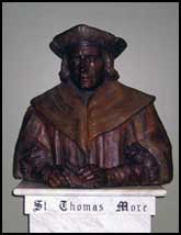 Bust of Sir Thomas More. Orradre building, Canta Clara Univeristy, Canta Clara, California