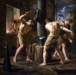François Perrier. The Forge of Vulcan. c1640. Montreal Museum of Fine Arts.