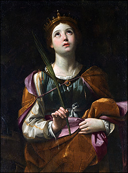 Guido Reni, Saint Catherine of Alexandria, c1606, Museo del Prado