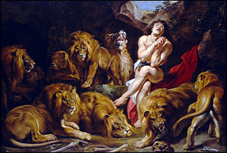 Daniel in the Lions' Den. Peter Paul Rubens, c1614-16. National Gallery of Art, Washington, DC.