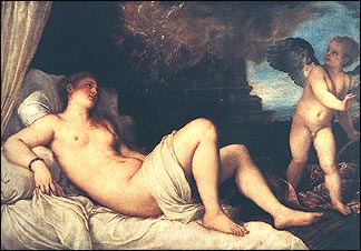 Titian. Danae. 1544. Museo di Capodimonte, Napoli.