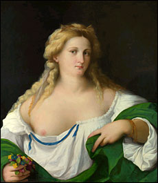 Palma Vecchio (1480-1528). A Blonde Woman.