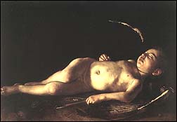 Caravaggio.  Sleeping Cupid. 1608.