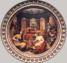 Giovanni Stradanus, ca. 1523-1605. Penelope Weaving.