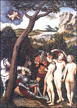 Lucas Cranach, the Elder. The Judgment of Paris. c.1528.